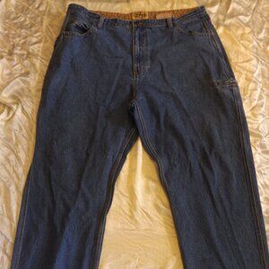 WearGuard mens hammer loop carpenter blue denim jeans 44x32 work utility pants